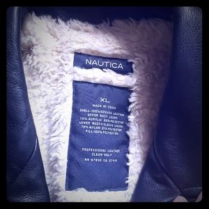 XL Mens Leather Nautica Jacket